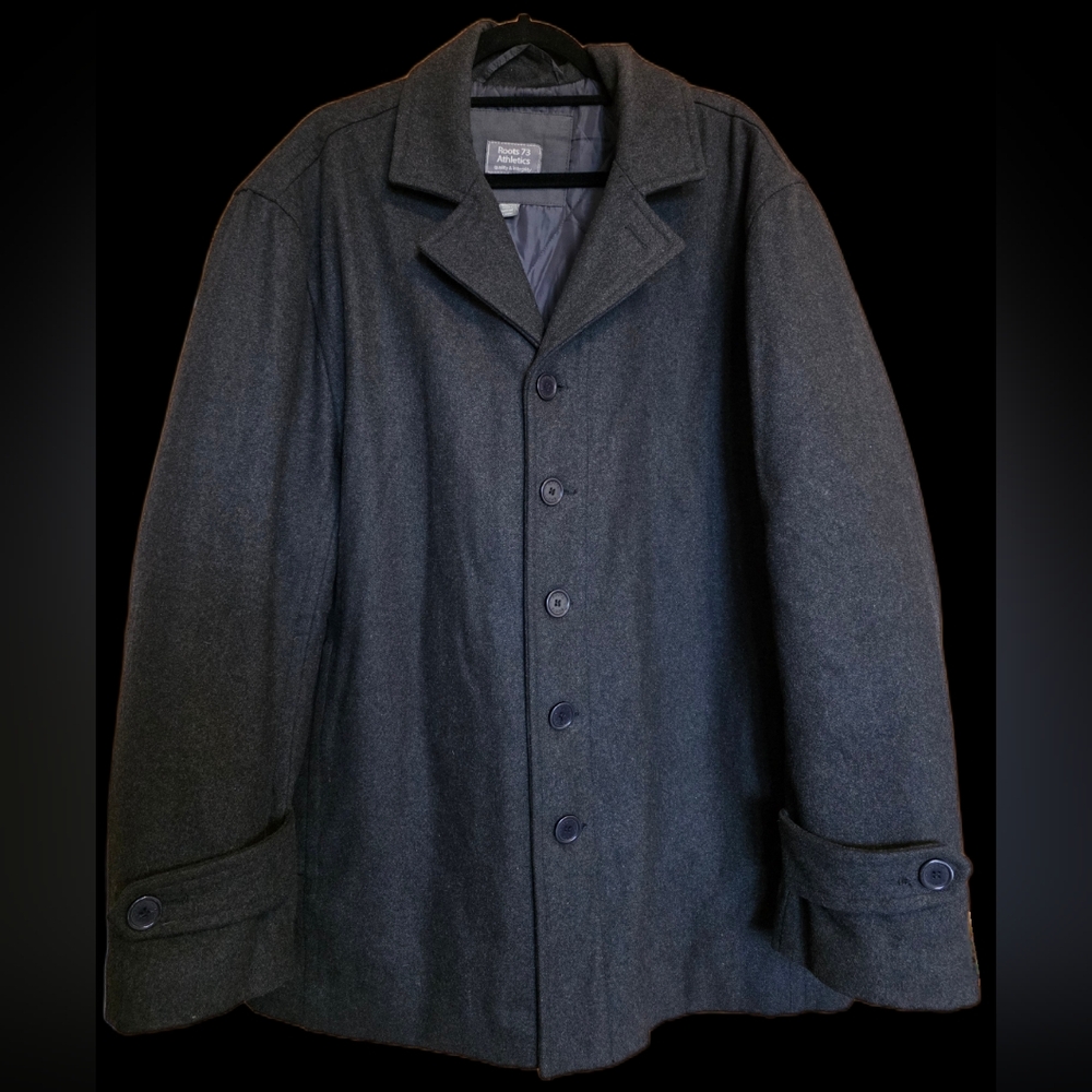 Roots Men's Size 2XL Wool Blend Coat